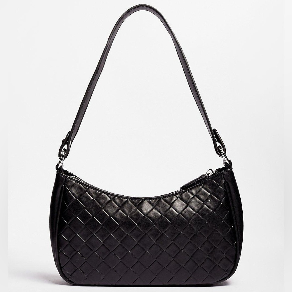 NWT Black Woven Purse
